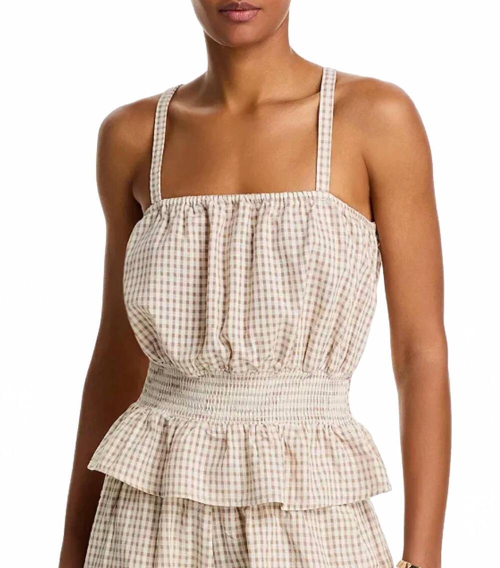 NEW BLANKNYC beach club top in ivory multi